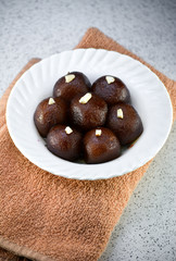 Indian Dessert or Sweet Dish Gulab Jamun