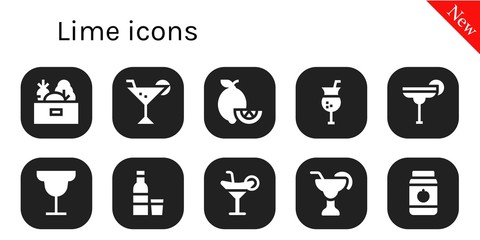 lime icon set