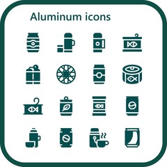 aluminum icon set