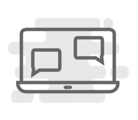 Message related Icon on background. Vector illustration