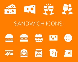 sandwich icon set