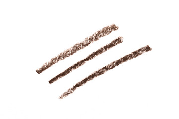 Eye liner pencil stroke on white background - Image