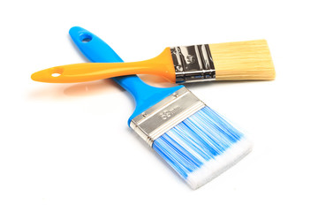 set of paint brushes  isolated on a white background - Image