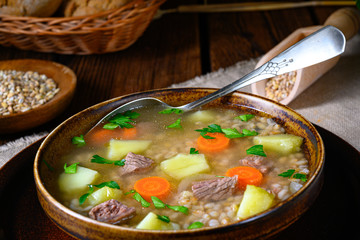 krupnik a delicious Polish barley soup