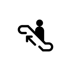 escalator icon for public sign. vector EPS10 Illustration
