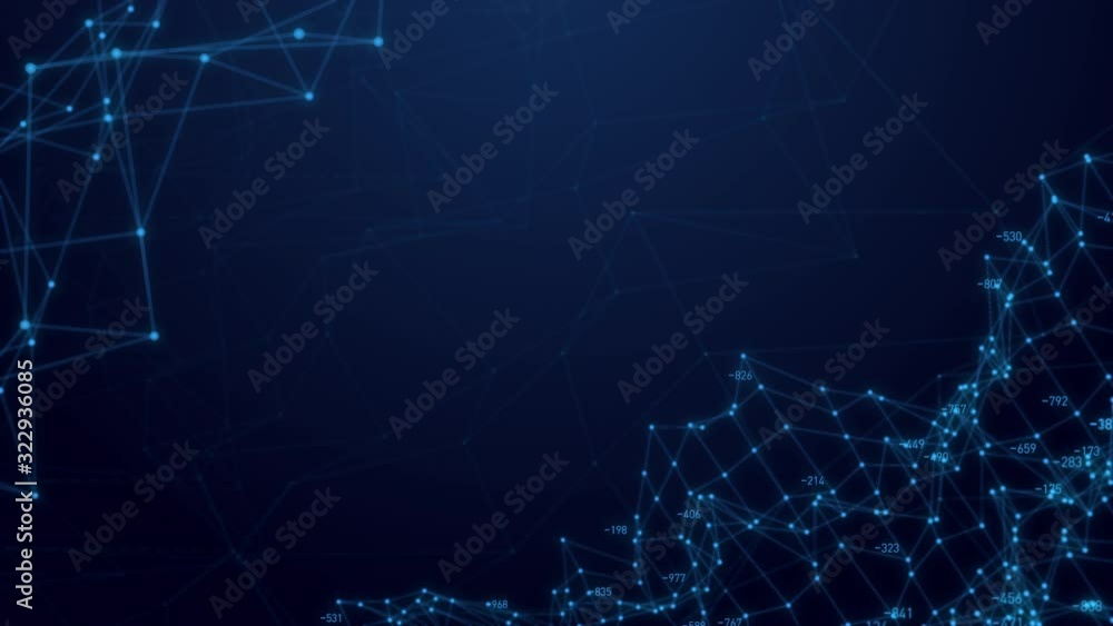 Poster abstract plexus geometry background connecting technology concept digital communication network moving line and dot