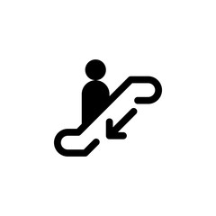 escalator icon for public sign. vector EPS10 Illustration