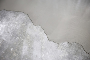 Fill screed floor repair and furnish, shallow dof