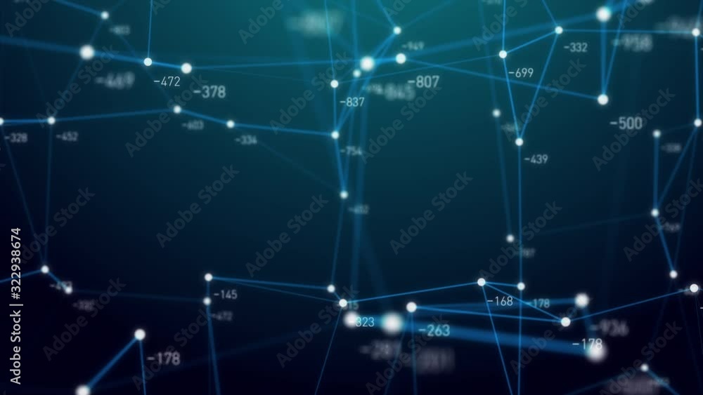 Poster abstract plexus geometry background connecting technology concept digital communication network moving line and dot