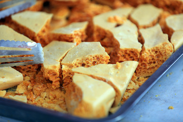 carrot sugar is in the tray