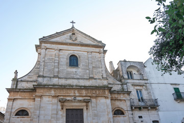 Fototapeta na wymiar Maria Addolorata church, Locorotondo, Italy 