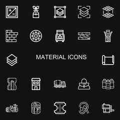Editable 22 material icons for web and mobile