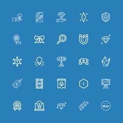 Editable 25 quality icons for web and mobile
