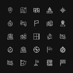 Editable 25 south icons for web and mobile
