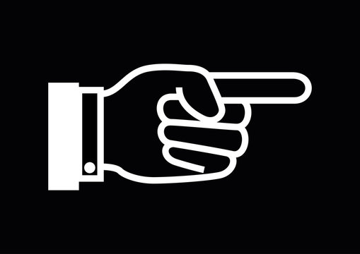Hand Zeigefinger Richtung