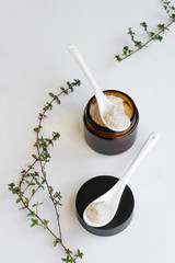 Hygiene bath product. Body, face scrub, wellness therapy regeneration