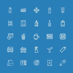 Editable 25 container icons for web and mobile