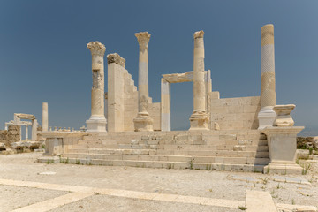 temple view of the laodicea ancient city.
