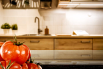 desk of free space for your decoration and kitchen interior 