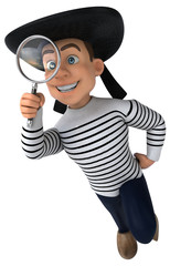 Fun 3d cartoon breton character
