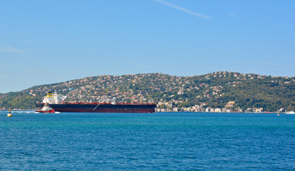 Part of the Bosphorus waterfront near Beykoz on the Asian coast of Istanbul. 