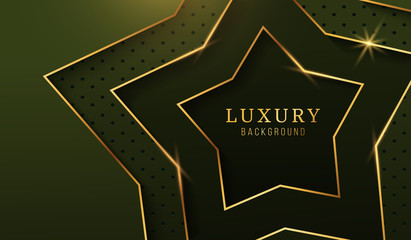 Abstract luxury gold star background, Modern design elements for invitation