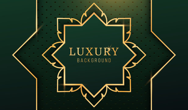 Abstract luxury gold star background, Modern design elements for invitation