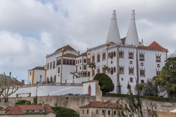 Fototapeta na wymiar National palace of the Sintra, Sintra, Portugal
