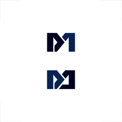 M D A letter logo initial design