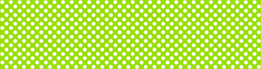 Banner hellgrün mit weißen nahtlosen Punkten als Vorlage