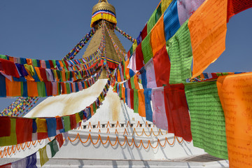 The stupa of Bodhnath in Kathmandu, Nepal