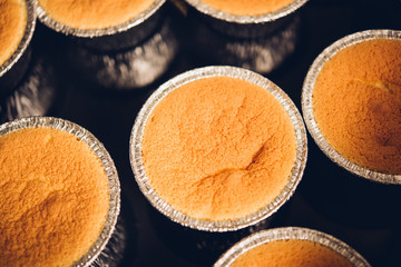 Closeup bakery bread cupcake