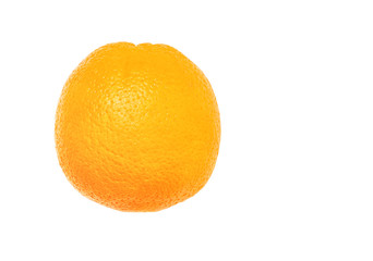 Ripe orange isolated on white background with copy space for text or images.
