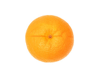 Ripe orange isolated on white background with copy space for text or images.