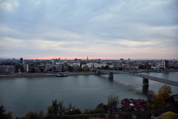 Fototapeta premium view of Novi Sad Serbia