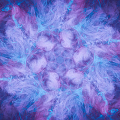 abstract pink fractal background . Fantasy smoke abstract on black background. .