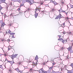 Cherry blossom frame