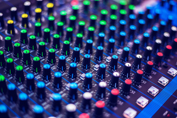 Fototapeta premium mixer controller for professional mixing of electronic music