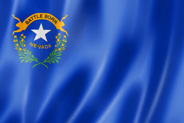 Nevada flag, USA