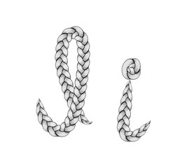 Braids hair font