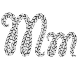 Braids hair font