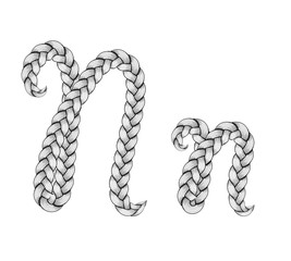 Braids hair font