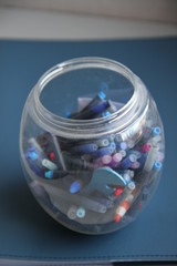 Pen inks hand writing signature and can opener 