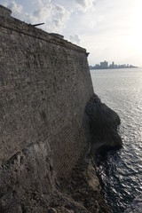Ancient fort wall overlooking the harbour