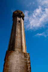 Obraz premium alcatraz penitentiary grey tower