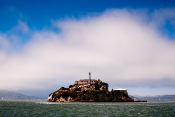 Alcatraz island view in san francisco