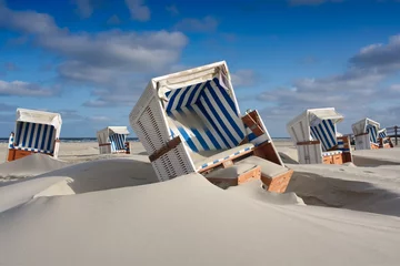 Deurstickers strandstoel © OK1966