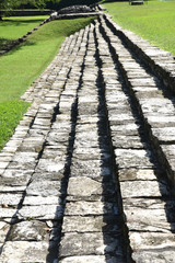 Escaliers mayas à Palenque, Mexique