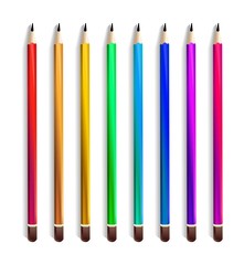 An image of set of color pencils.