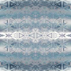 Kaleidoscope intricate stylized parametric fade ethnic tribal fantasy detailed symmetric illusion graphic design. Seamless repeat raster jpg pattern swatch. Great for scart print.